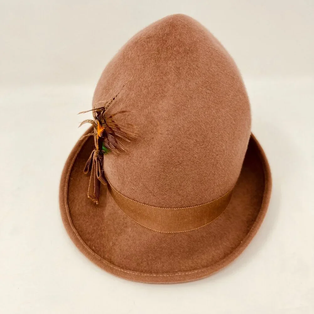 Henry Pollak 40s-50s Zephyr German Style Wool Felt Hat - Picture 3 of 7